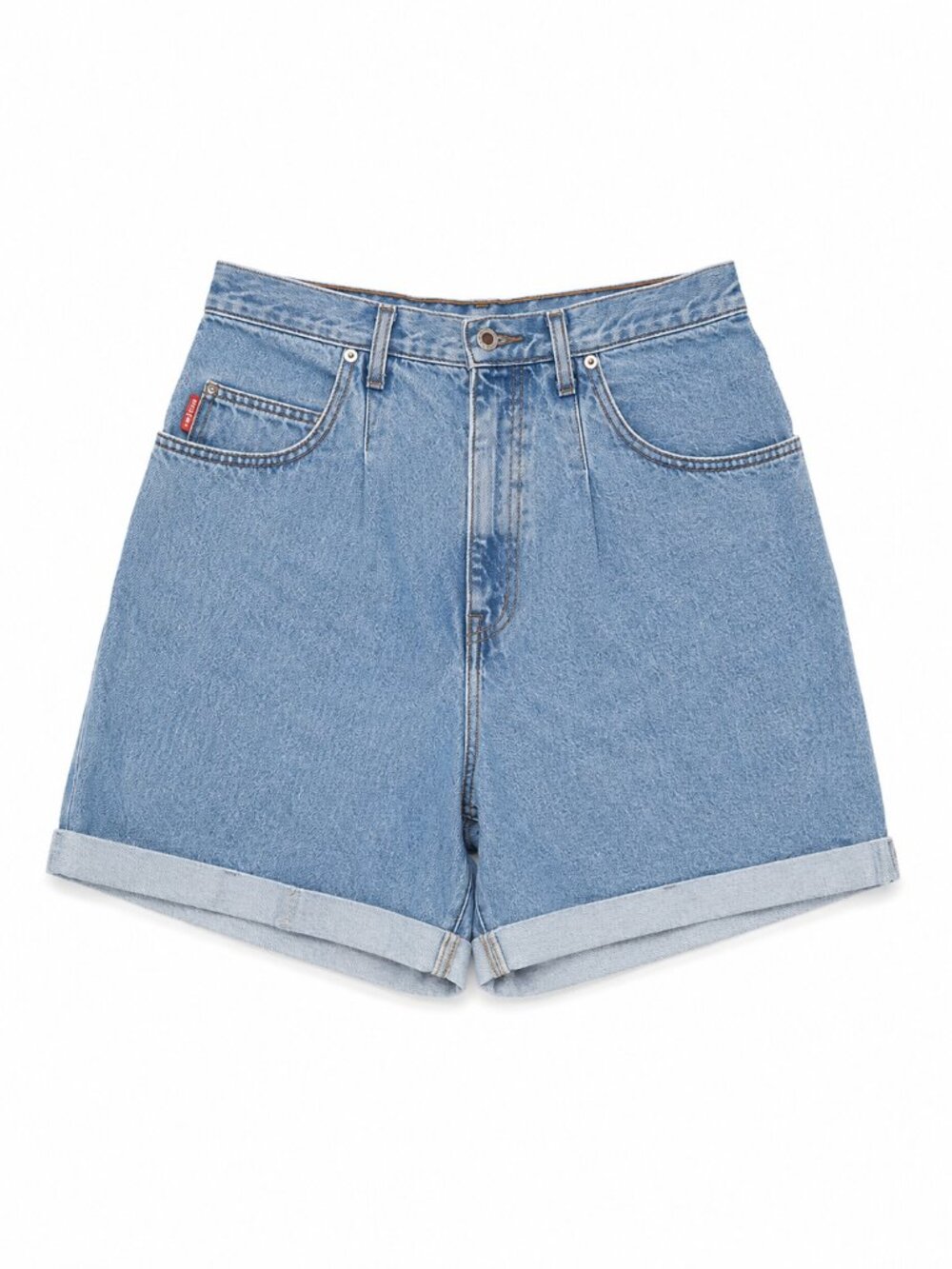 Vintage Y2K High Rise Mom Jean Shorts by B.U.M. Equipment